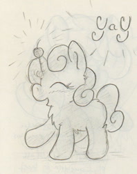 Size: 459x579 | Tagged: safe, artist:slightlyshade, sweetie belle, cherry, solo, traditional art