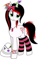 Size: 720x1110 | Tagged: safe, artist:mactavish1996, derpibooru import, oc, oc only, bloody herb, clothes, socks, solo, striped socks