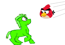 Size: 900x615 | Tagged: safe, derpibooru import, pony, angry birds, mane, simple background, white background