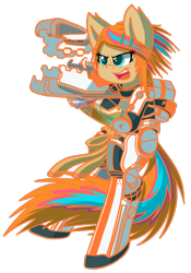 Size: 1280x1826 | Tagged: safe, artist:scramjet747, derpibooru import, ponified, sanctum 2, simple background, solo, sweet autumn, transparent, transparent background