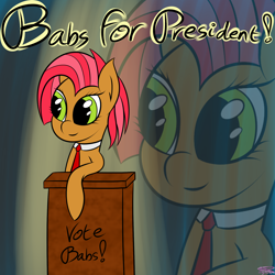 Size: 2000x2000 | Tagged: safe, artist:nlgma, babs seed, earth pony, brown coat, female, filly, freckles, solo, two toned mane