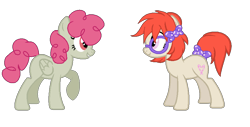 Size: 922x468 | Tagged: safe, artist:angelasnowflake, twist, oc, alternate hairstyle, style swap, tail bow