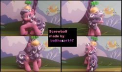 Size: 1288x763 | Tagged: safe, artist:balthazar147, derpibooru import, screwball, pony, custom, mane