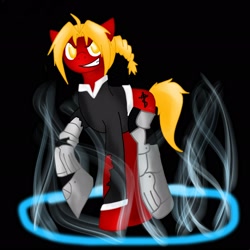 Size: 2048x2048 | Tagged: safe, artist:asinglepetal, derpibooru import, edward elric, fullmetal alchemist, ponified