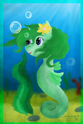 Size: 1060x1580 | Tagged: safe, artist:jariusgargoyle, derpibooru import, spring fresh, sea pony, underwater