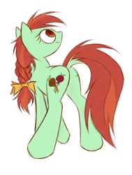 Size: 1112x1473 | Tagged: safe, artist:kejifox, candy apples, apple family member, plot, simple background, white background