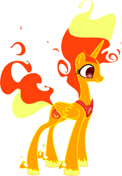 Size: 5856x8417 | Tagged: safe, artist:xxluv-bug004xx, derpibooru import, alicorn, pony, absurd resolution, adventure time, crossover, flame princess, ponified, simple background, solo, transparent background, vector