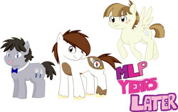 Size: 2310x1458 | Tagged: safe, artist:lunermoongirl, featherweight, pipsqueak, truffle shuffle, pony, colt, male, older, stallion