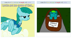 Size: 535x288 | Tagged: safe, edit, edited screencap, screencap, spring melody, sprinkle medley, fluffy pony, pegasus, pony, basket, caption, exploitable meme, female, image macro, juxtaposition, juxtaposition win, mare