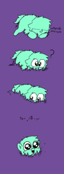 Size: 600x1610 | Tagged: safe, artist:peanutbutter, fluffy pony, fluffy pony foal, sinking, sleeping