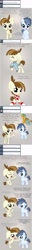 Size: 1000x7906 | Tagged: safe, artist:minkidoodles, featherweight, shady daze, snails, snips, ask, blushing, clothes, comic, feathertiara, feathertwist, featherweight responds, jacket, shipping, socks, striped socks, tumblr