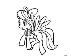 Size: 1144x900 | Tagged: safe, artist:nasse, flitter, pegasus, pony, blank flank, female, goggles, mare