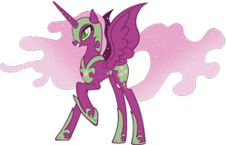 Size: 1600x1024 | Tagged: dead source, safe, artist:doctorxfizzle, cheerilee, nightmare moon, alicorn, pony, cheericorn, fusion, nightmare cheerilee, nightmare recolors, race swap, recolor