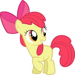 Size: 5901x5954 | Tagged: safe, artist:cherrygrove, apple bloom, absurd resolution, simple background, smiling, transparent background, vector