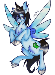 Size: 324x442 | Tagged: safe, artist:kirinfucher, derpibooru import, homestuck, john egbert, ponified