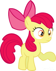 Size: 5999x7621 | Tagged: dead source, safe, artist:saveman71, apple bloom, absurd resolution, reaction image, simple background, solo, transparent background, vector