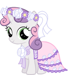 Size: 900x981 | Tagged: dead source, safe, artist:saveman71, sweetie belle, a canterlot wedding, bridesmaid dress, clothes, dress, flower filly, flower girl, flower girl dress, simple background, solo, transparent background, vector