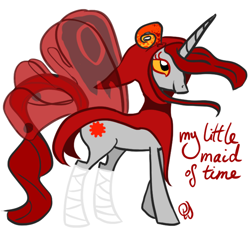 Size: 646x607 | Tagged: safe, artist:penchaft, alicorn, pony, aradia megido, god tier, homestuck, ponified