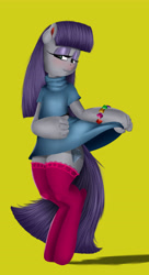 Size: 3480x6400 | Tagged: safe, artist:saddnesspony, maud pie, anthro, clothes, solo, wrong cutie mark