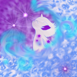 Size: 800x800 | Tagged: safe, pony, unicorn, splash, stars, water