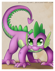 Size: 1700x2200 | Tagged: safe, artist:spittfireart, spike, dragon, male, simple background, solo