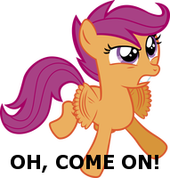 Size: 191x200 | Tagged: safe, scootaloo, angry, image macro, reaction image, scootaloo can't fly, scootaloo is not amused, simple background, transparent background, vector