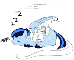 Size: 990x802 | Tagged: safe, artist:celerypony, oc, oc only, oc:celery, sleeping, zzz