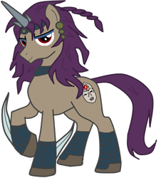 Size: 850x939 | Tagged: safe, artist:zanosuke1, battle mode, battle tendency, blade, jojo's bizarre adventure, kars, light mode, mode, pillar men, ponified, red stone of aja, stone mask