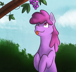 Size: 1000x948 | Tagged: safe, artist:aeritus, berry punch, berryshine, 30 minute art challenge, grapes, solo