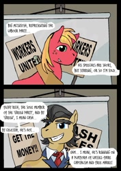 Size: 500x707 | Tagged: safe, artist:owlor, big macintosh, filthy rich, earth pony, pony, comic, from the desk of mayor mare, male, stallion