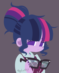 Size: 678x830 | Tagged: safe, artist:snow angel, sci-twi, twilight sparkle, equestria girls, friendship games, glasses, solo