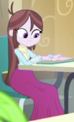 Size: 764x1258 | Tagged: safe, derpibooru import, screencap, velvet sky, better together, equestria girls, book, cropped, desk