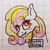 Size: 1080x1080 | Tagged: safe, artist:galaxy.in.mind, derpibooru import, oc, oc only, oc:honey glaze, earth pony, pony, bust, earth pony oc, eyelashes, female, freckles, graph paper, grin, magical lesbian spawn, mare, offspring, parent:applejack, parent:rarity, parents:rarijack, smiling, traditional art