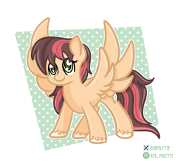 Size: 1200x1101 | Tagged: safe, artist:redpalette, derpibooru import, oc, pegasus, cute, female, mare, pegasus oc, wings