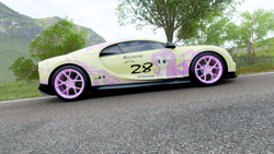 Size: 1920x1080 | Tagged: safe, derpibooru import, fluttershy, equestria girls, bugatti, bugatti chiron, car, forza horizon, forza horizon 4, solo