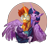 Size: 1896x1654 | Tagged: safe, artist:varwing, derpibooru import, sunburst, twilight sparkle, twilight sparkle (alicorn), oc, oc:purple dusk, alicorn, bat pony, pony, female, hug, male, offspring, parent:sunburst, parent:twilight sparkle, parents:twiburst, shipping, simple background, straight, transparent background, twiburst, winghug