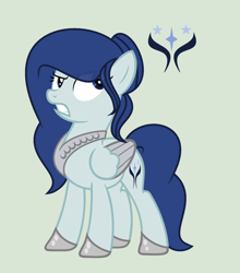 Size: 1877x2133 | Tagged: safe, artist:lominicinfinity, derpibooru import, oc, oc:royal star, pegasus, pony, female, mare, simple background, solo, two toned wings, wings