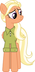 Size: 1280x2650 | Tagged: safe, artist:cloudyglow, derpibooru import, mane allgood, the last crusade, clothes, female, mare, simple background, solo, transparent background, vector