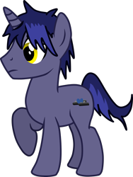 Size: 2443x3251 | Tagged: safe, artist:feathertrap, oc, oc:rainy day, pony, unicorn, 1000 hours in gimp, male, simple background, solo, stallion, transparent background, vector