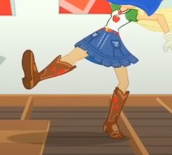 Size: 247x222 | Tagged: safe, derpibooru import, screencap, applejack, better together, constructive criticism, constructive criticism: rainbow dash, equestria girls, boots, cropped, legs, pictures of legs, shoes