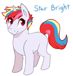 Size: 1113x1168 | Tagged: safe, artist:amiookamiwolf, derpibooru import, oc, oc:star bright, pony, unicorn, female, filly, magical lesbian spawn, offspring, parent:rainbow dash, parent:twilight sparkle, parents:twidash, simple background, solo, transparent background