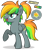 Size: 1024x1230 | Tagged: safe, artist:le-23, derpibooru import, oc, oc:sunshiny mango, pegasus, food, mango, palindrome get, pegasus oc, ponytail, simple background, transparent background, wings