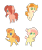 Size: 2247x2668 | Tagged: safe, artist:kat-of-the-night, derpibooru import, oc, oc only, earth pony, pegasus, pony, offspring, parent:big macintosh, parent:braeburn, parent:fluttershy, parent:spitfire, parents:braeshy, parents:fluttermac, parents:macinfire, parents:spitburn, simple background, transparent background