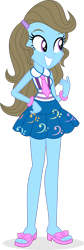 Size: 512x1516 | Tagged: safe, artist:punzil504, derpibooru import, beauty brass, equestria girls, friendship games, bracelet, clothes, clothes swap, equestria girls-ified, feet, female, grin, jewelry, necktie, sandals, simple background, smiling, solo, tanktop, transparent background