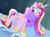 Size: 1426x1045 | Tagged: safe, derpibooru import, screencap, princess cadance, alicorn, pony, party pooped, cropped, female, snow, solo