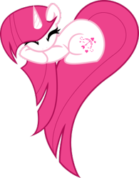 Size: 328x420 | Tagged: safe, artist:bronyxceed, derpibooru import, lovestruck, unicorn, cute, eyes closed, heart pony, simple background, solo, transparent background