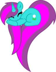 Size: 325x422 | Tagged: safe, artist:bronyxceed, derpibooru import, oc, oc only, oc:winter rose, unicorn, eyes closed, heart pony, horn, simple background, solo, transparent background, unicorn oc