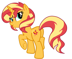 Size: 1362x1125 | Tagged: safe, artist:gmaplay, sunset shimmer, pony, unicorn, bunset shimmer, butt, looking back, plot, simple background, solo, transparent background