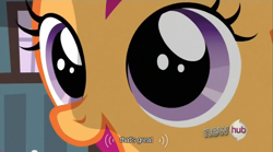 Size: 640x355 | Tagged: safe, derpibooru import, screencap, scootaloo, one bad apple, meme, reaction image, solo, youtube caption