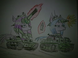 Size: 1280x960 | Tagged: safe, artist:lawrencexviii, derpibooru import, oc, oc only, pony tank, tank (vehicle), tank pony